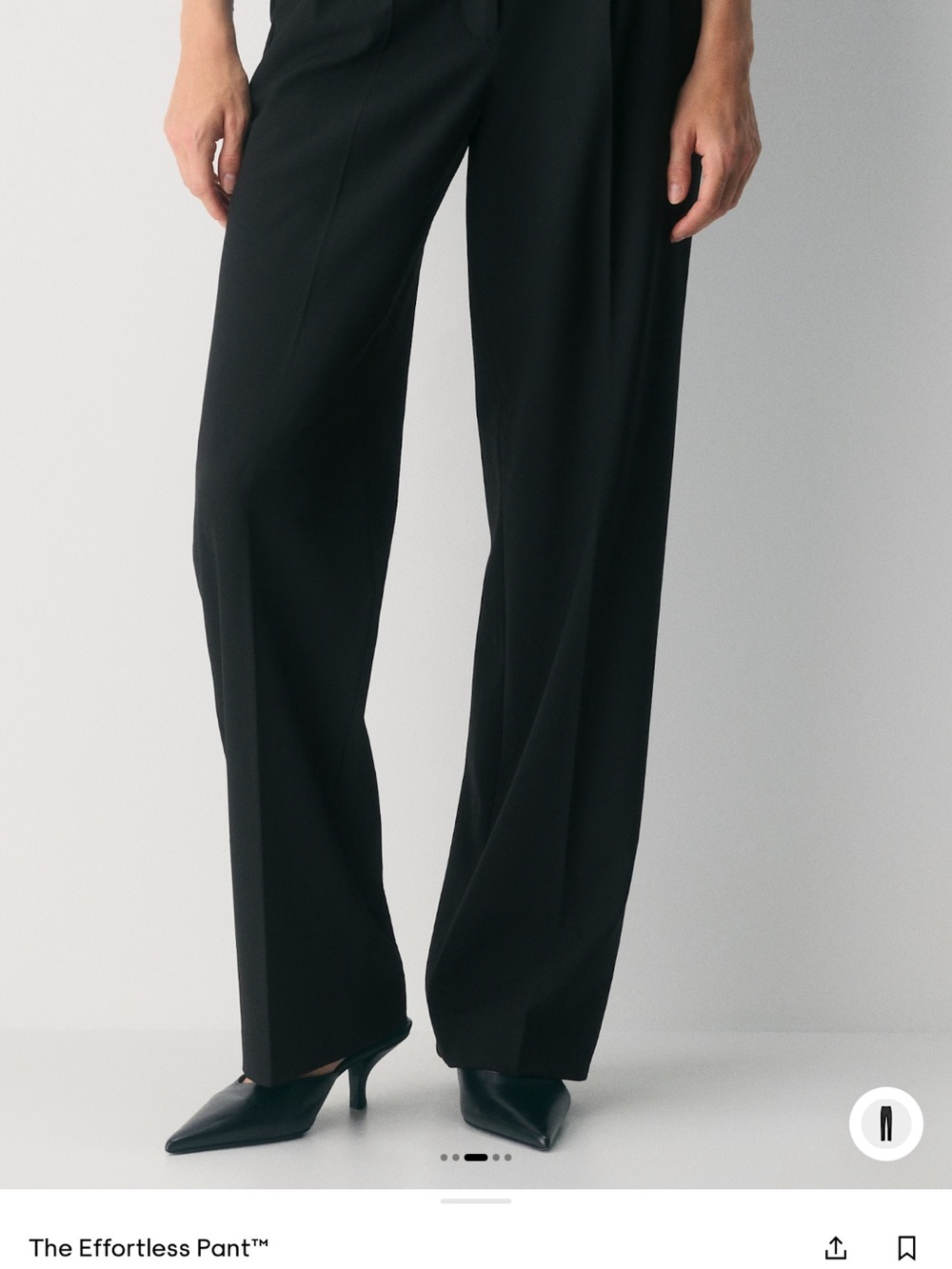 The Effortless Pant™ - Women's Wide-Leg Pants in Black